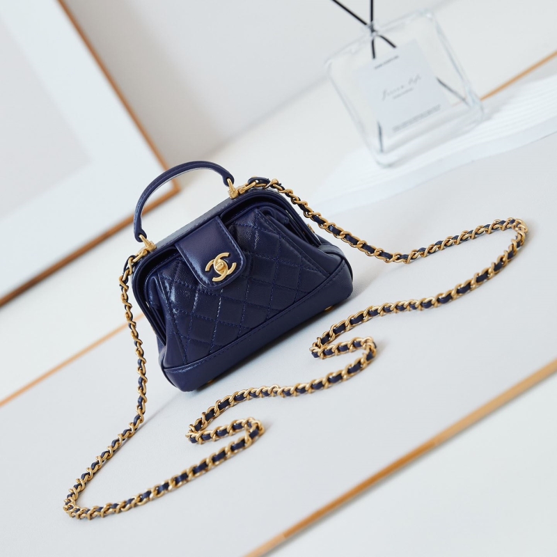 Ch*el top handle bags